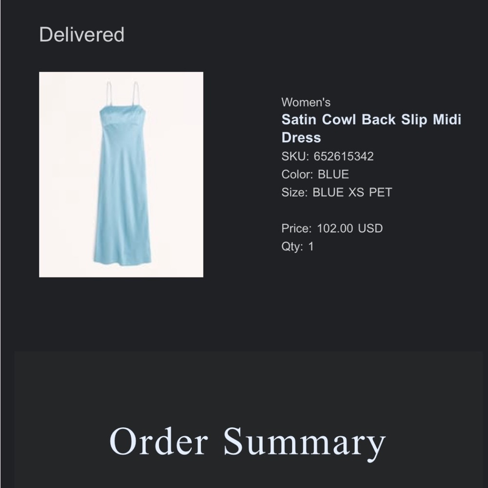 Satin cowl back slip midi dress